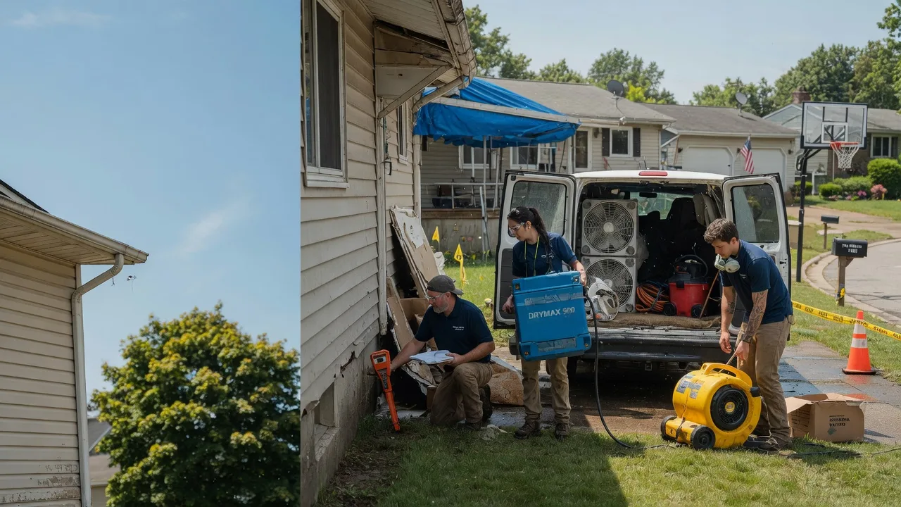 Ceiling Leak Cleanup in Tarlton, OH near me