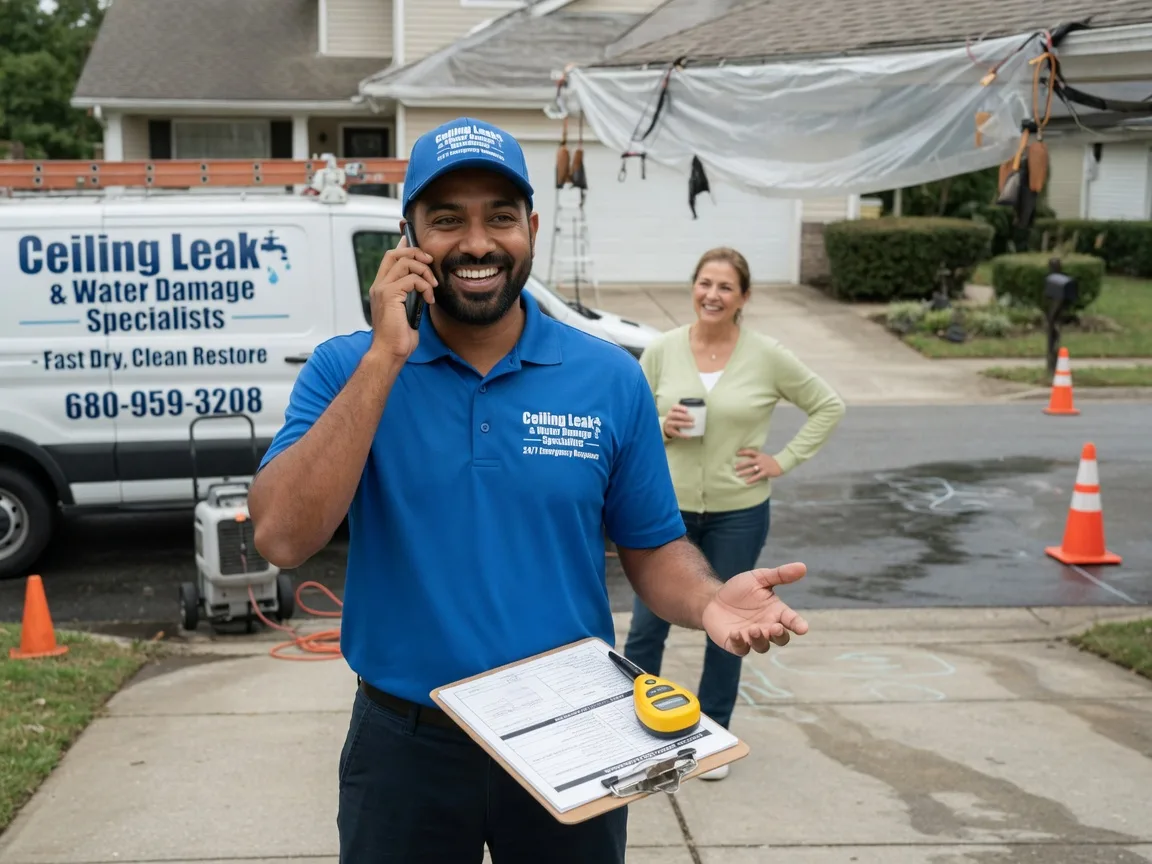 Ceiling Leak Cleanup Tarlton, OH FAQs